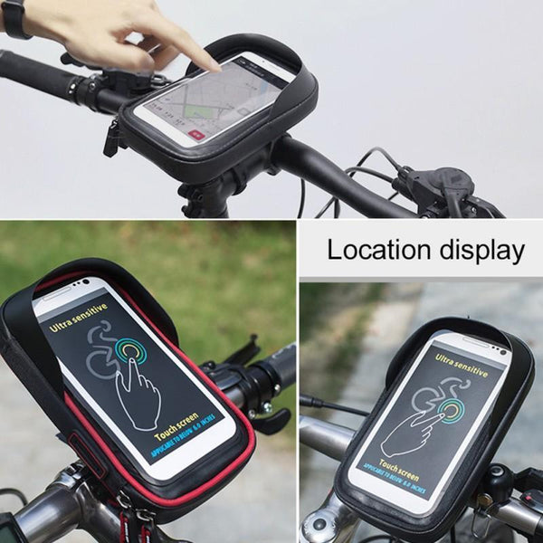 Touch Screen Waterproof Bicycle Bracket Mobile Phone Holder Mounts & Holders