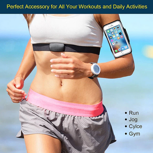 Waterproof Outdoor Running Touch Screen Mobile Phone Arm Bag Blue Armbands