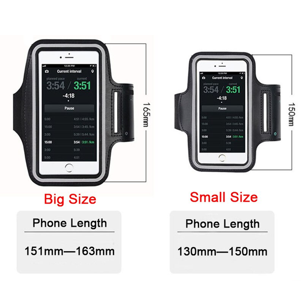 Waterproof Outdoor Running Touch Screen Mobile Phone Arm Bag Blue Armbands