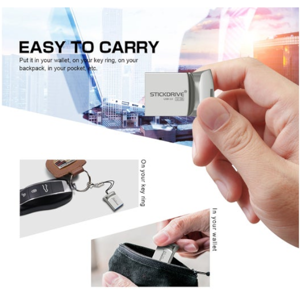 Waterproof Super Mini Metal Usb 3.0 Flash Drive Pen Stick Pendrive 16Gb Usb Flash Drives