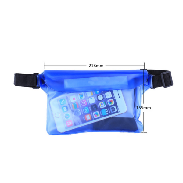 Drifting Swimming Bag Three Layer Sealed Waterproof Waistbag White Waist Packs & Bags