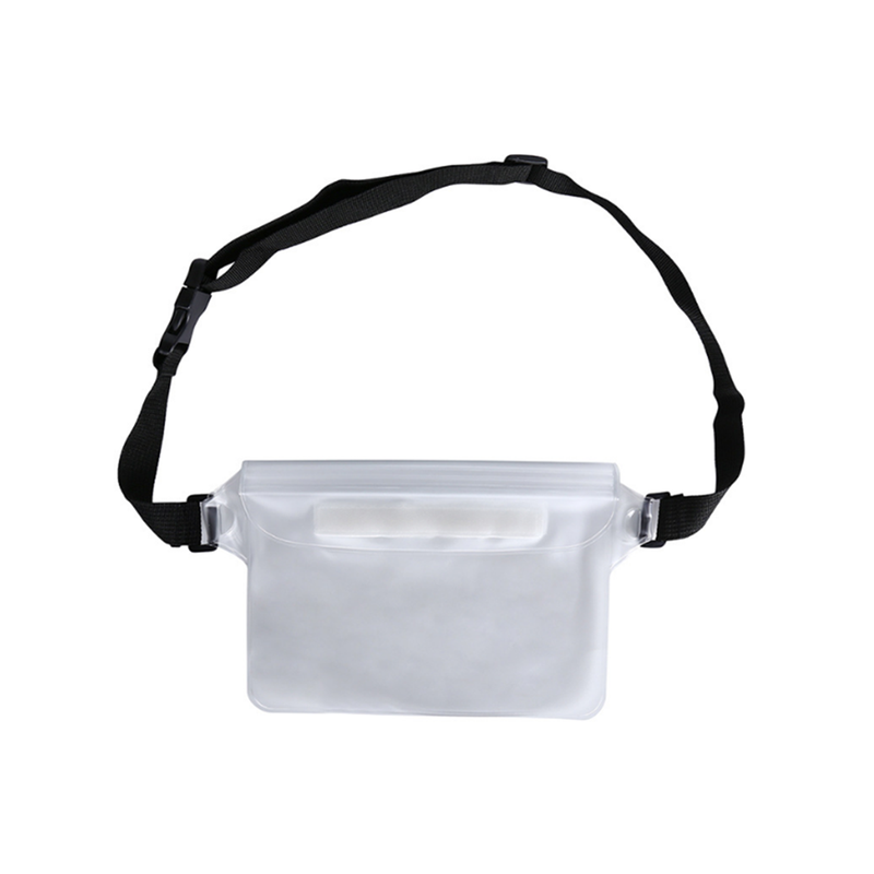 Drifting Swimming Bag Three Layer Sealed Waterproof Waistbag White Waist Packs & Bags