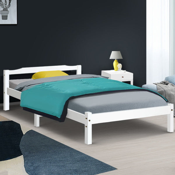 Artiss Bed Frame King Single Size Mattress Base Timber Platform Single Bed Frames