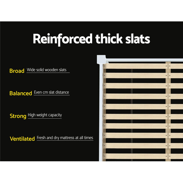 Artiss Bed Frame Queen Base Size Timber Mattress Platform Queen Bed Frames