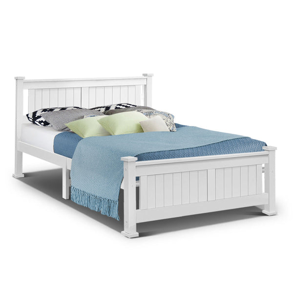 Artiss Queen Size Bed Frame Kids Adults Timber Queen Bed Frames