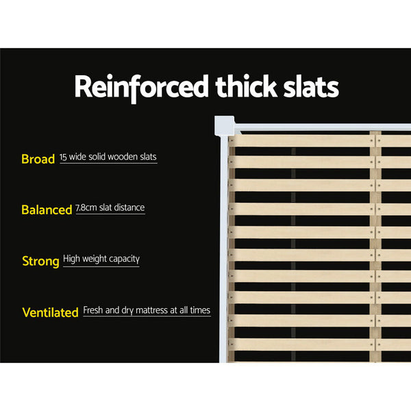 Artiss Queen Size Bed Frame Kids Adults Timber Queen Bed Frames