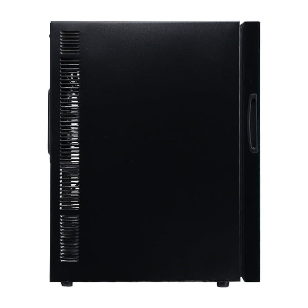 Devanti Wine Cooler 18 Bottles Glass Door Beverage Thermoelectric Fridge Black Wine Fridges