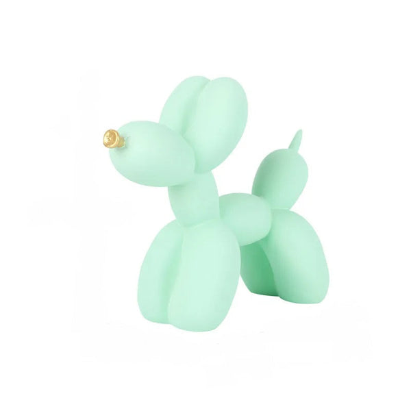Home Figurine Nordic Balloon Dog Light Green Resin For Living Room Decoration Sculptures & Figurines