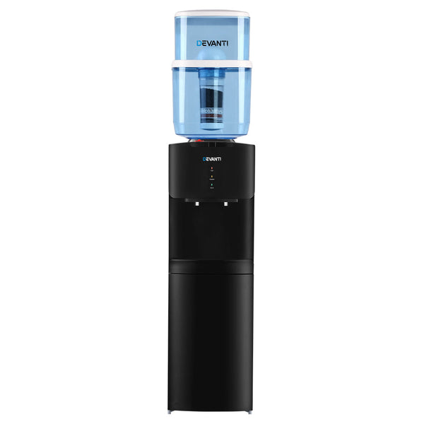 Devanti Water Cooler Chiller Dispenser Bottle Stand Filter Purifier Office Black Water Coolers
