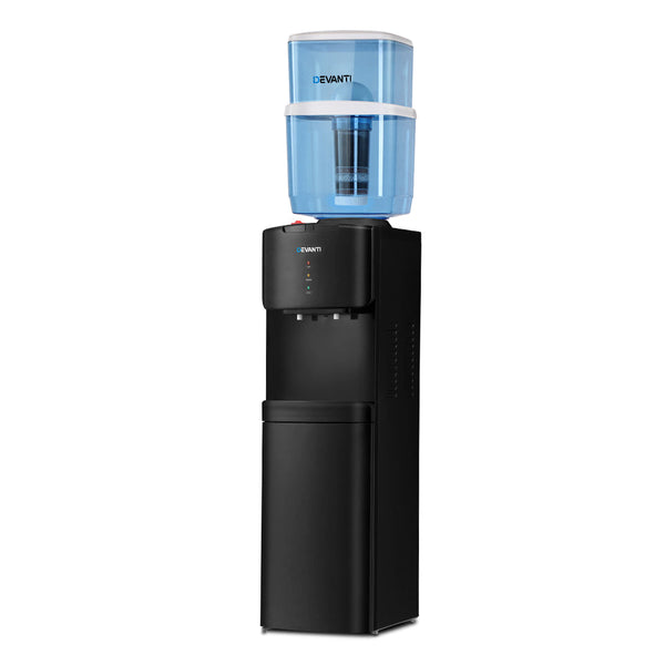 Devanti Water Cooler Chiller Dispenser Bottle Stand Filter Purifier Office Black Water Coolers