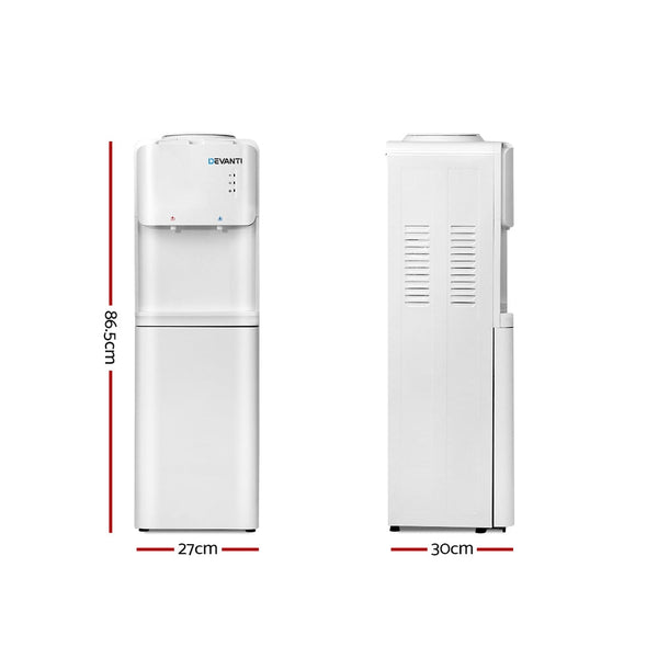 Devanti Water Cooler Dispenser Bottle Filter Purifier Hot Cold Taps Free Standing Office Water Dispensers