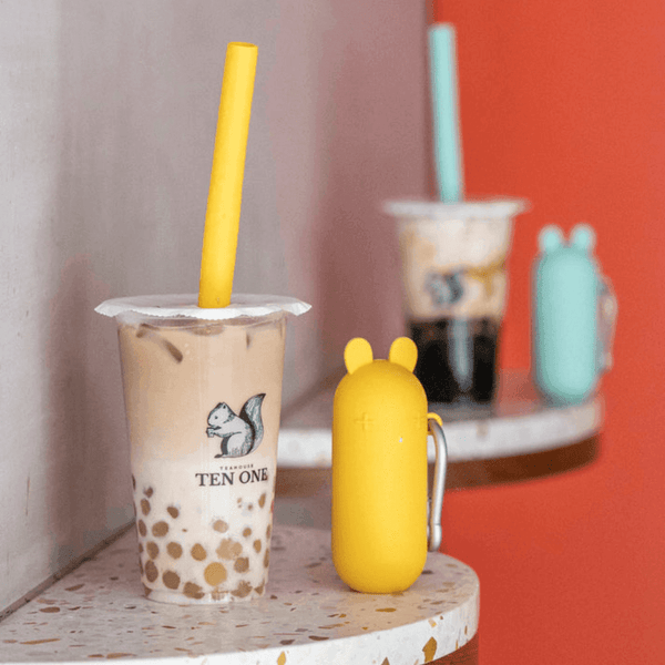 We Might Be Tiny Keepie Bubble Tea Straw Reusable Yellow Glassware & Drinkware