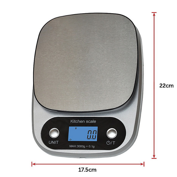 Randy & Travis Machinery 0.1G High Precision Kitchen Scale Rechargable Food Digital 3Kg Kitchen Scales