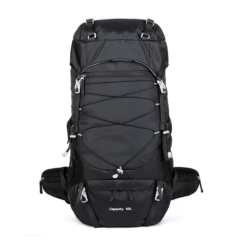 50 Litre Hiking Backpack With Rain Cover For Travel Trekking Camping Daypacks