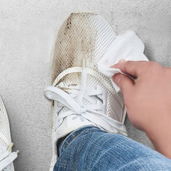 Wet Cleaning Wipes For White Shoes Leather Beauty Cleaner 30Pcs / Box Black 1 Shoe Cleaners