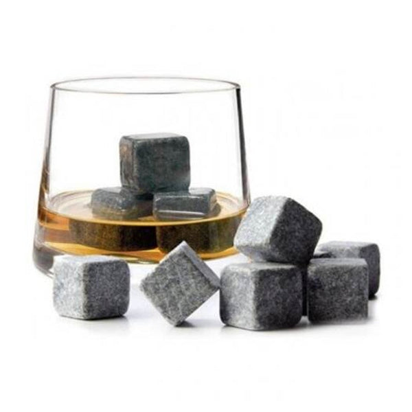 Whiskey Stone Ice Cubes 9Pcs Gray