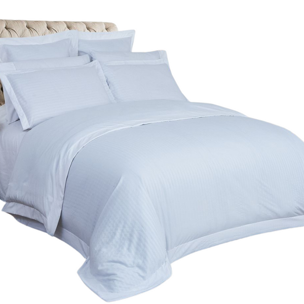 Fabric Fantastic 1000Tc Ultra Soft Striped Queen Size Duvet Quilt Cover Set Quilt Covers