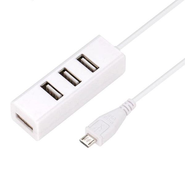 Micro Usb To 4 Port Hub For Raspberry Hot White Usb Cables Hubs & Adapters
