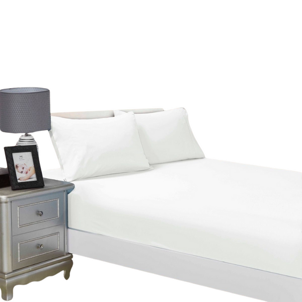 Fabric Fantastic 1000Tc Ultra Soft Fitted Sheet & Pillowcase Set King Single Size Bed Sheets