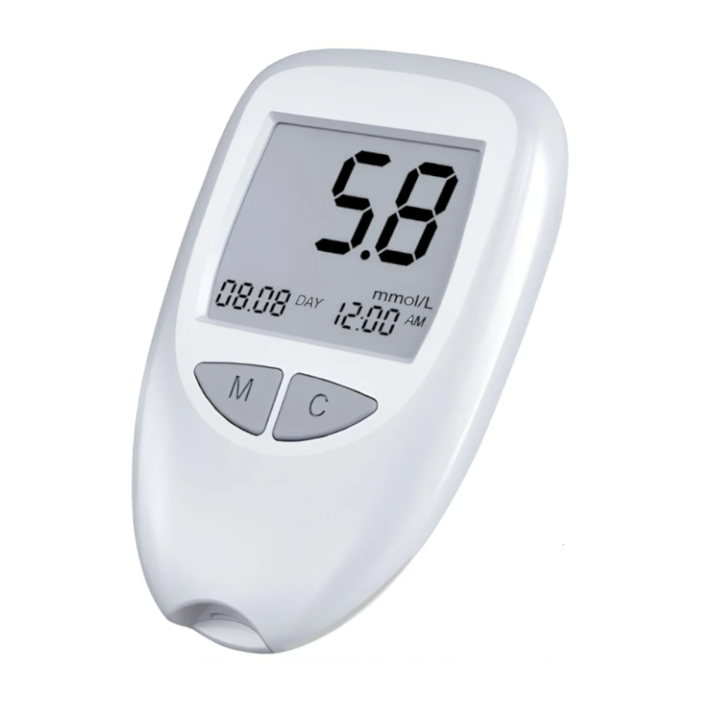 White Home Blood Glucose Meter English Version Medical Automatic Sugar Tester With Strips Other Health Care
