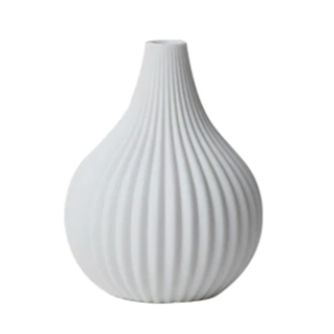 White Teardrop Vase Simple Home Decor