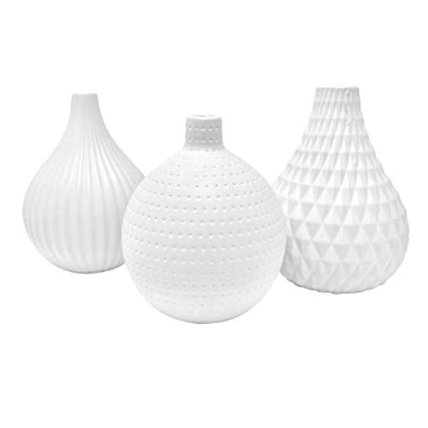 White Teardrop Vase Simple Decor Vases