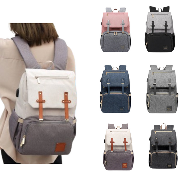 Diaper Bag Mummy Daddy Backpack Little One Stroller Large Capacity Usb Nappy Bags