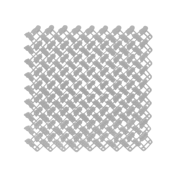 Splicing Mat White 25 Centimetre By 20 Pieces Non Slip Bathroom Door Mats & Floor Mats