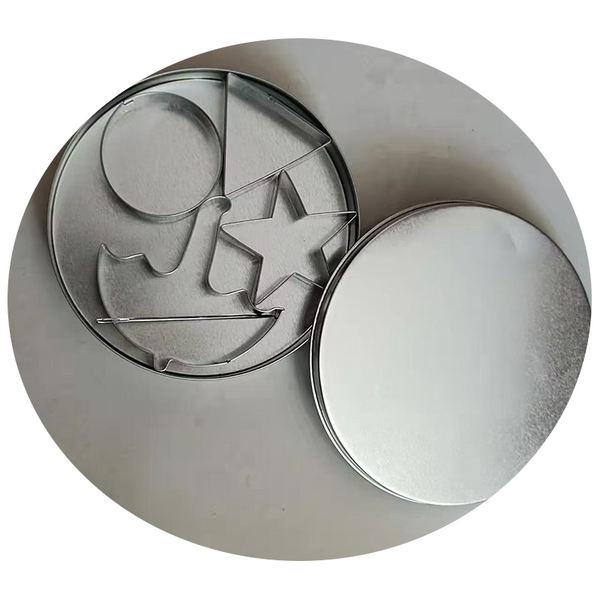 Sugar Candy Tools: Stainless Cutters Choco Molds Umbrella 6 Pce Biscuit Kit For Fam & Party Pastry Cutters