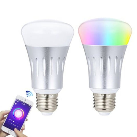 Wifi Bulb 2 Pack E27 Smart Light 7W Rgb Multicolor Led Wake Up Lights Compatible Changeable 6 10W White United States
