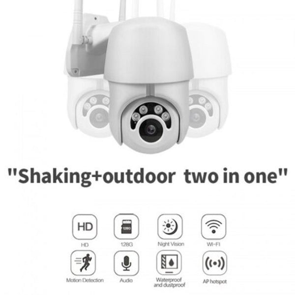 Security Ip-Camera Hd 1080P Wifi Wireless Auto Tracking Ptz Speed Dome Outdoor
