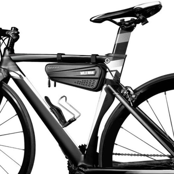Bicycle Bag Hard Shell Triangle Mountain Bike Front Beam Riding Equipment Black Bags & Panniers