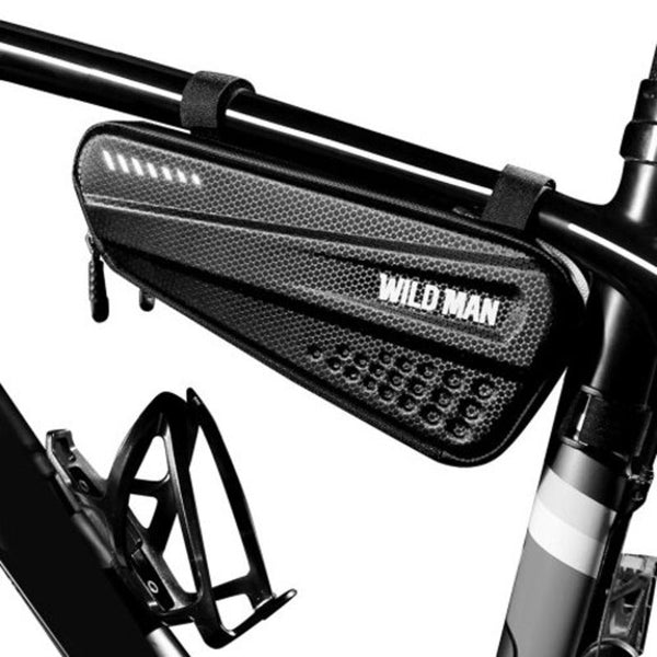 Bicycle Bag Hard Shell Triangle Mountain Bike Front Beam Riding Equipment Black Bags & Panniers