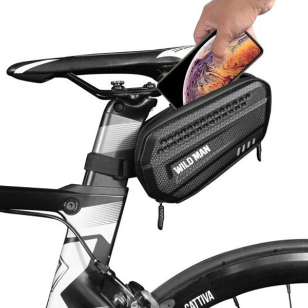 Es7 After The End Of Mountain Bicycle Saddle Package Hard Road Riding Bike Tail Bag Packet Black Bags & Panniers