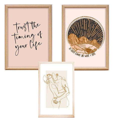 Wild Free Canvas Prints Earth Tone Wall Art Neutral Color Painting Home Decor Posters & Prints