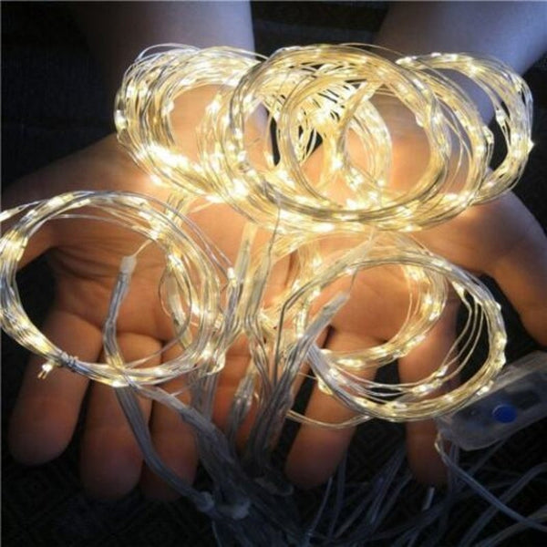 Curtain Lights 300 Led Usb Fairy String Ir Remote Waterproof 8 Settings Twinkle Multicolor String Lights