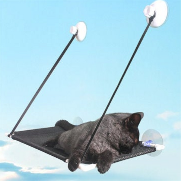 Mounted Shelf Pet Bed Suction Cup Hanging Hammock Perch Cushion Kitty Pet Beds