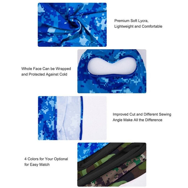 Windproof Anti Dust Warmer Full Face Outdoor Sports Mask 2 Hats & Headwear