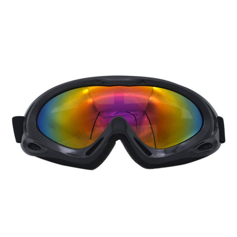 Windproof Mirror X400 Ski Glasses Monolayer Sand Proof Snow Outdoor Cycling Motorcycle Goggles Black
