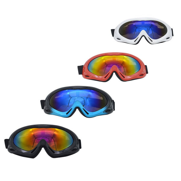 Windproof Mirror X400 Ski Glasses Monolayer Sand Proof Snow Outdoor Cycling Motorcycle Goggles Blacku0026blue Goggles & Sunglasses