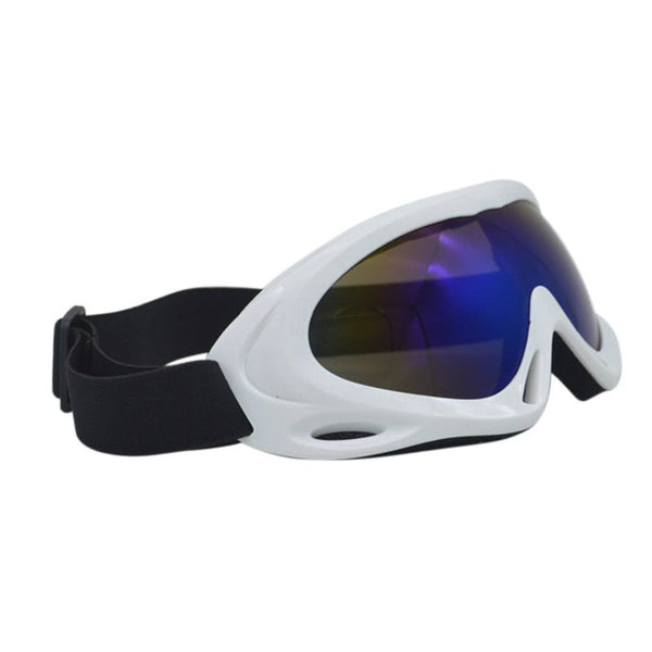 Windproof Mirror X400 Ski Glasses Monolayer Sand Proof Snow Outdoor Cycling Motorcycle Goggles White Goggles & Sunglasses