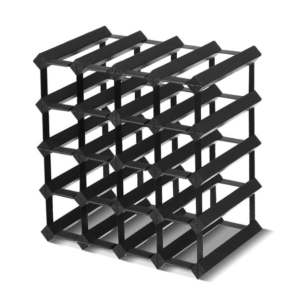 Artiss Wine Rack 20 Bottle Black Racks