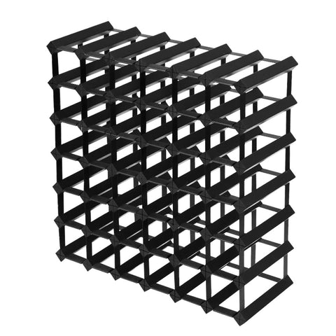 Artiss Wine Rack 42 Bottle Black Racks