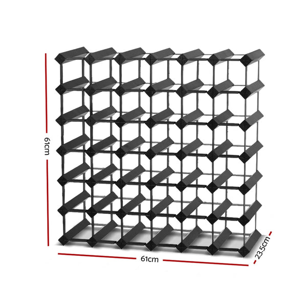 Artiss Wine Rack 42 Bottle Black Racks