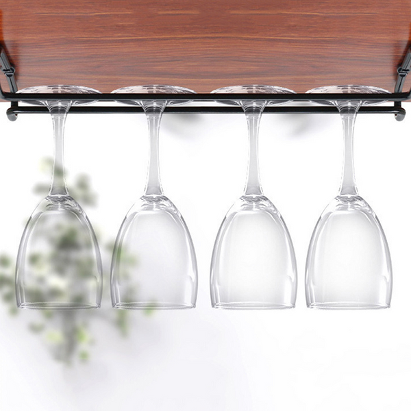 Under Cabinet Glasses Storage Stemware Wine Rack Holder For Bar Kitchen Racks & Holders