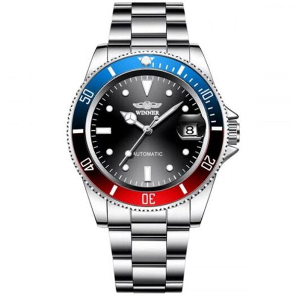 Veile Studios Winner Men Fashion Date Display Automatic Mechanical Watch Durable Stainless Steel Multi B Watches