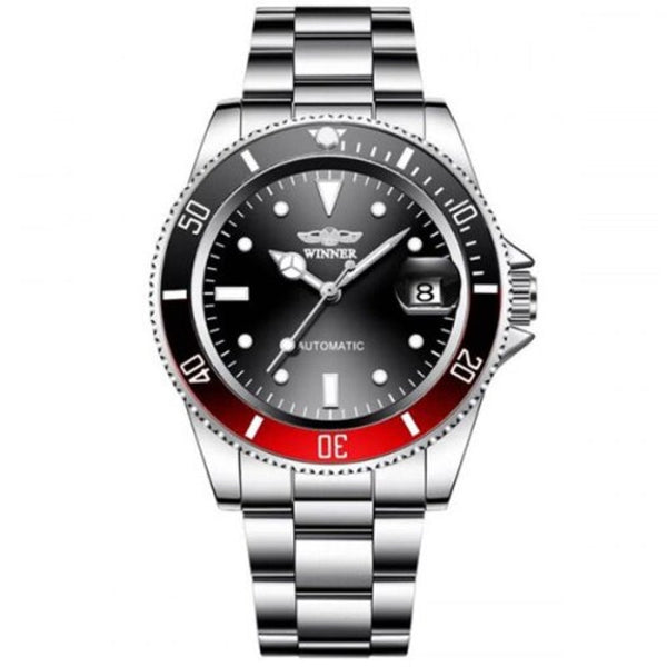 Veile Studios Winner Men Fashion Date Display Automatic Mechanical Watch Durable Stainless Steel Multi B Watches