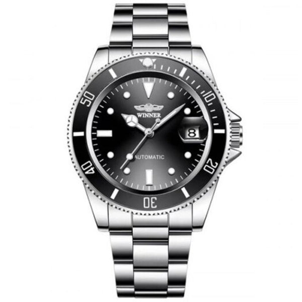 Veile Studios Winner Men Fashion Date Display Automatic Mechanical Watch Durable Stainless Steel Multi B Watches