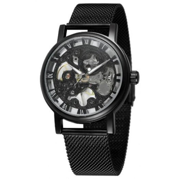 Veile Studios Winner Men Fashion Simple Stainless Steel Manual Mechanical Watch Multi D Watches