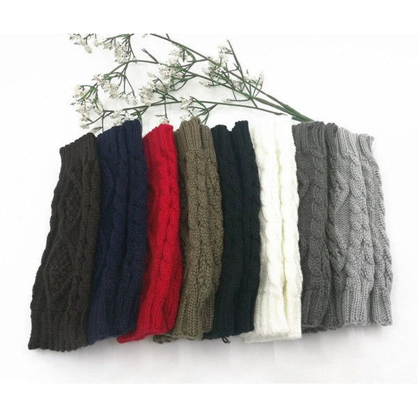 Winter Fall Knitted Gloves Navy Blue Gloves & Mittens